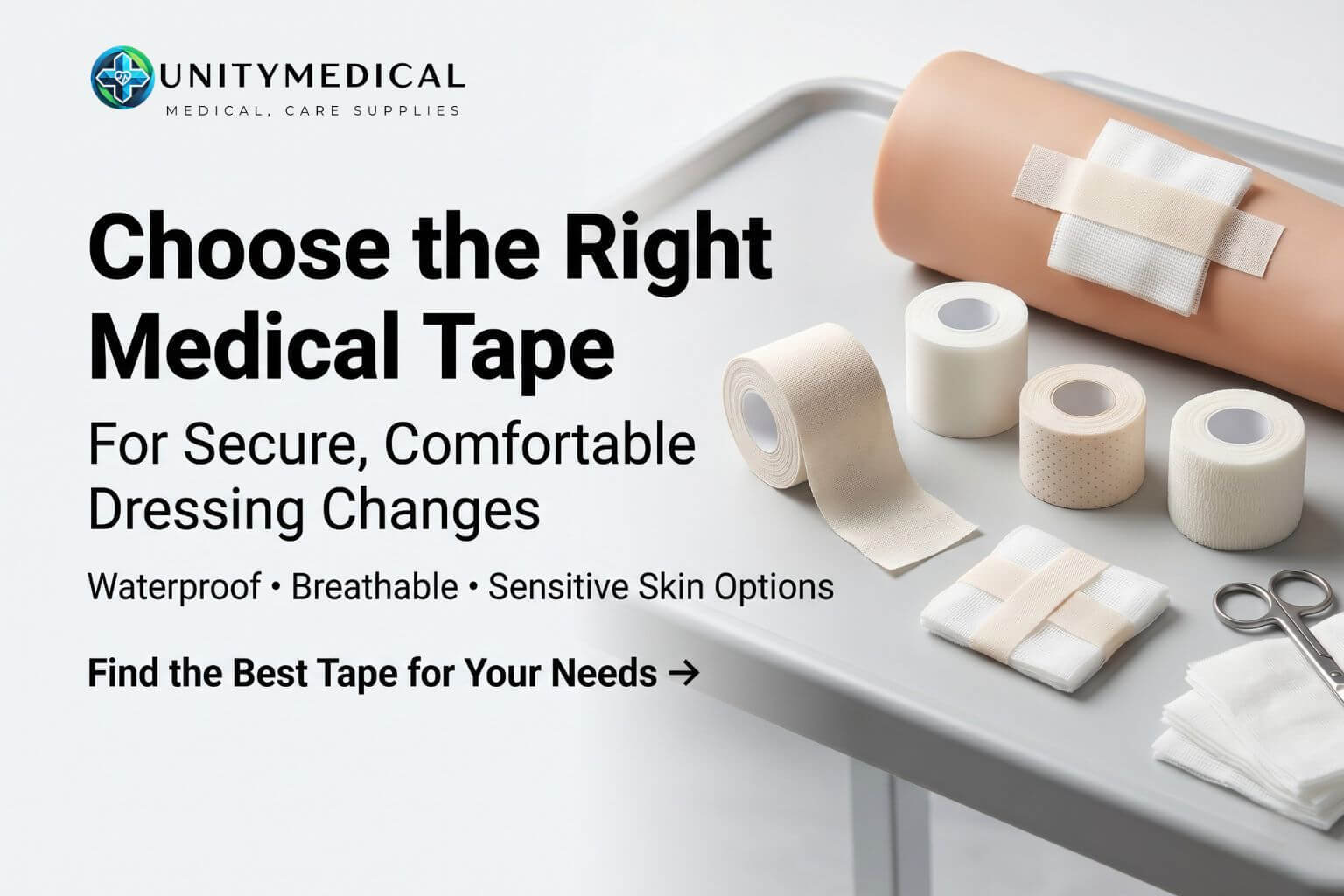 How to Choose Medical Tape for Wound Care and Dressing Changes by UnityMedicalSupplies